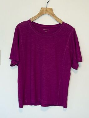 Eileen Fisher Hemp & organic cotton oversized tee , sz :  XS